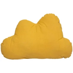 Atmosphera Créateur D'Intérieur Coussin enfant Berlingot nuage - coton - jaune ocre - 45x28 cm - Atmosphera* Coussin Pour Canapé