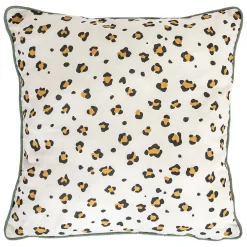 Atmosphera Créateur D'Intérieur Coussin enfant léopard Addel jaune noir 40x40cm - Atmosphera* Coussin Pour Canapé