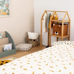 Atmosphera Créateur D'Intérieur Coussin enfant léopard Addel jaune noir 40x40cm - Atmosphera* Coussin Pour Canapé