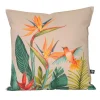 Sud Etoff Coussin extérieur décoratif à motif exotique (45x45 cm - Naturel)* Coussin Pour Canapé