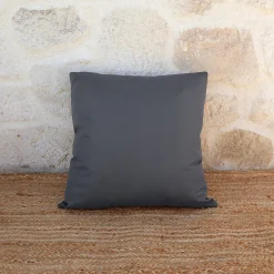 Best Home Maison Coussin extérieur imperméable et déhoussable MINORQUE (50x50 cm - Gris anthracite)