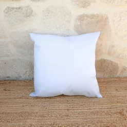 Outlet Home Maison Coussin extérieur imperméable et déhoussable MINORQUE (50x50 cm - Blanc)