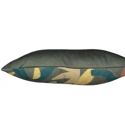 Best Ornami Coussin feuillage vert kaki L.50 x l.30 x ep.4 cm
