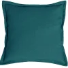 Online Deko & Co COUSSIN FLAP COTON RECYCLE BLUE LAKE 40X40