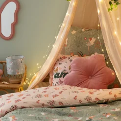 Best Atmosphera Créateur D'Intérieur Coussin fleur Amelia rose D38cm - Atmosphera