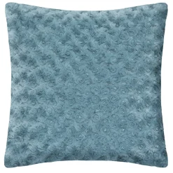 Atmosphera Créateur D'Intérieur Coussin fourrure bouclé bleu orage - 45x45 cm - Atmosphera* Coussin