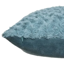 Atmosphera Créateur D'Intérieur Coussin fourrure bouclé bleu orage - 45x45 cm - Atmosphera* Coussin