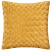 Atmosphera Créateur D'Intérieur Coussin fourrure bouclé jaune ocre - 45x45 cm - Atmosphera* Coussin