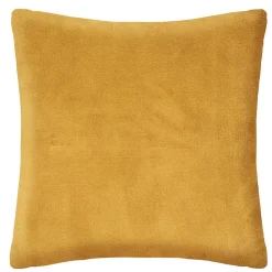 Atmosphera Créateur D'Intérieur Coussin fourrure bouclé jaune ocre - 45x45 cm - Atmosphera* Coussin