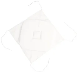 Online Eden Coussin galette de chaise 4 rabats blanc 40x40cm