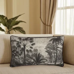 Coussin jungle Chambray JBY Creation L.50 x H.30 cm* Coussin Pour Canapé
