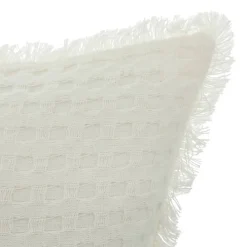 Best Atmosphera Créateur D'Intérieur Coussin nid d'abeille Widdy 30x50cm blanc ivoire - Atmosphera