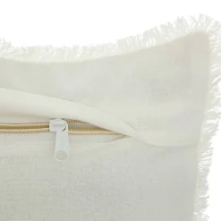 Best Atmosphera Créateur D'Intérieur Coussin nid d'abeille Widdy 30x50cm blanc ivoire - Atmosphera