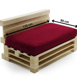Bananair Coussin Palette Déhoussable Imperméable Assise 120 x 80 cm Rouge* Coussin Palette