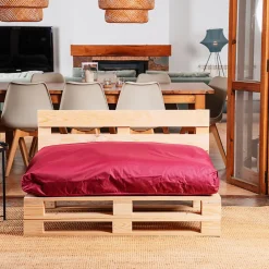 Bananair Coussin Palette Déhoussable Imperméable Assise 120 x 80 cm Rouge* Coussin Palette