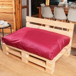 Bananair Coussin Palette Déhoussable Imperméable Assise 120 x 80 cm Rouge* Coussin Palette