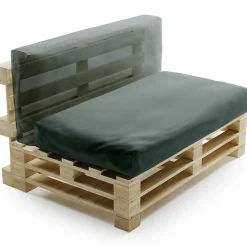 Outlet Bananair Coussin Palette Déhoussable Imperméable 120 x 60 cm Gris foncé