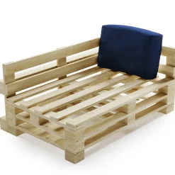 Bananair Coussin Palette Déhoussable Imperméable Angle 60 x 40 cm Bleu* Coussin Palette