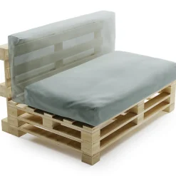 Best Bananair Coussin Palette Déhoussable Imperméable 120 x 60 cm Gris clair