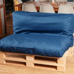 Bananair Coussin Palette Déhoussable Imperméable 120 x 60 cm Bleu* Coussin Palette