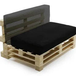 Clearance Bananair Coussin Palette Déhoussable Imperméable 120 x 60 cm Noir