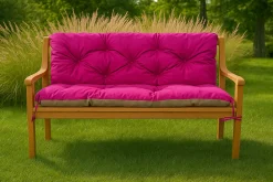 Setgarden Coussin pour banc de jardin 170x50x50cm coussin de banc de jardin 3 places Rosa coussin de balançoire coussin de banc extérieur* Coussin Pour Banc