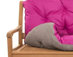 Setgarden Coussin pour banc de jardin 170x50x50cm coussin de banc de jardin 3 places Rosa coussin de balançoire coussin de banc extérieur* Coussin Pour Banc