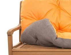 Setgarden Coussin pour banc de jardin 170x50x50cm coussin de banc de jardin 3 places Orange coussin de balançoire coussin de banc extérieur* Coussin Pour Banc