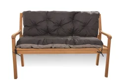 Setgarden Coussin pour banc de jardin 140x50x50cm coussin de banc de jardin Noir coussin de balançoire coussin de banc extérieur* Coussin Pour Banc