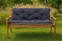 Best Setgarden Coussin pour banc de jardin 100x50x40cm, coussin de banc de jardin Bleu, coussin de balançoire extérieur, coussin de jardin