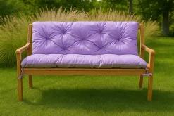 Hot Setgarden Coussin pour banc de jardin 160x60x50cm coussin de banc de jardin 3 places Violet coussin de balançoire coussin de banc extérieur