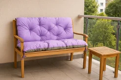 Hot Setgarden Coussin pour banc de jardin 160x60x50cm coussin de banc de jardin 3 places Violet coussin de balançoire coussin de banc extérieur