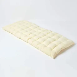 Outlet Homescapes Coussin pour banc de jardin 2 places, crème -