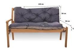 Setgarden Coussin pour banc de jardin 140x50x50cm coussin de banc de jardin Bleu coussin de balançoire coussin de banc extérieur* Coussin Pour Banc