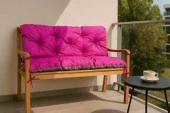 Setgarden Coussin pour banc de jardin 120x50x40cm, coussin de banc de jardin Rosa coussin de banc extérieur, coussin de balançoire* Coussin Pour Banc