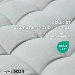 Sale Homescapes Coussin pour banc de jardin 3 places, gris -