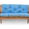Setgarden Coussin pour banc de jardin 140x50x50cm coussin de banc de jardin Bleu coussin de balançoire coussin de banc extérieur* Coussin Pour Banc