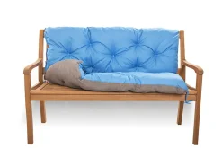 Setgarden Coussin pour banc de jardin 140x50x50cm coussin de banc de jardin Bleu coussin de balançoire coussin de banc extérieur* Coussin Pour Banc