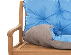 Setgarden Coussin pour banc de jardin 140x50x50cm coussin de banc de jardin Bleu coussin de balançoire coussin de banc extérieur* Coussin Pour Banc