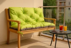 Setgarden Coussin pour banc de jardin 120x60x60cm, coussin de banc de jardin Citron vert coussin de balançoire coussin de banc extérieur* Coussin Pour Banc