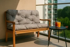 Setgarden Coussin pour banc de jardin 160x50x40cm coussin de banc de jardin Gris coussin de balançoire coussin de banc extérieur* Coussin Pour Banc