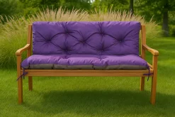 Clearance Setgarden Coussin pour banc de jardin 160x60x50cm coussin de banc de jardin 3 places Violet coussin de balançoire coussin de banc extérieur
