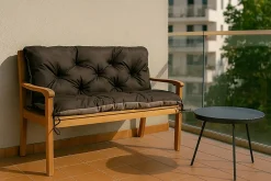 Setgarden Coussin pour banc de jardin 150x60x50cm coussin de banc de jardin Anthracite coussin de balançoire coussin de banc extérieur