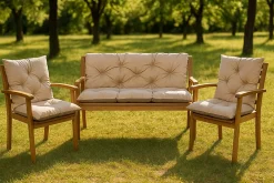 Setgarden Coussin pour banc de jardin 170x50x50cm coussin de banc de jardin 3 places Beige coussin de balançoire coussin de banc extérieur* Coussin Pour Banc