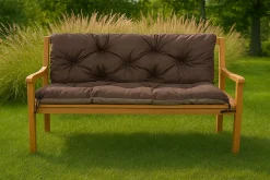 Clearance Setgarden Coussin pour banc de jardin 150x50x40cm coussin de banc de jardin Marron coussin de balançoire coussin de banc extérieur