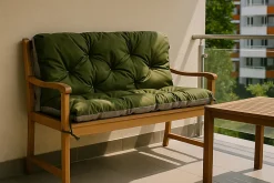 Setgarden Coussin pour banc de jardin 120x60x60cm, coussin de banc de jardin Vert coussin de balançoire coussin de banc extérieur* Coussin Pour Banc