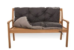 Setgarden Coussin pour banc de jardin 160x60x50cm coussin de banc de jardin 3 places Noir coussin de balançoire coussin de banc extérieur* Coussin Pour Banc