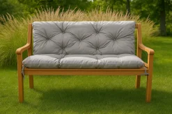 Setgarden Coussin pour banc de jardin 150x50x50cm coussin de banc de jardin Gris coussin de balançoire coussin de banc extérieur* Coussin Pour Banc
