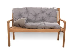 Setgarden Coussin pour banc de jardin 150x50x50cm coussin de banc de jardin Gris coussin de balançoire coussin de banc extérieur* Coussin Pour Banc