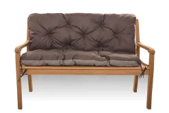 Setgarden Coussin pour banc de jardin 160x50x50cm coussin de banc de jardin 3 places Marron coussin de balançoire coussin de banc extérieur* Coussin Pour Banc